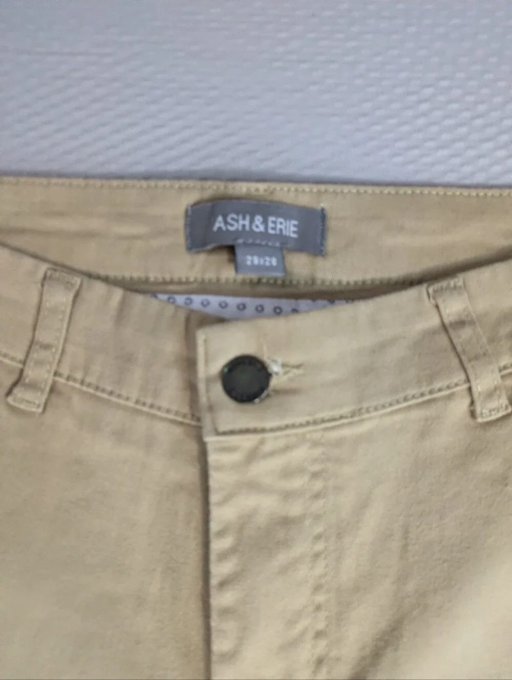 Ash & Erie Pants Mens 29x28 Chino Zip Fly Casual Pockets Preppy